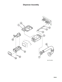 Dispenser Assy parts for Speed Queen Laundry Center STGNCASP115TW01 from AppliancePartsPros.com
