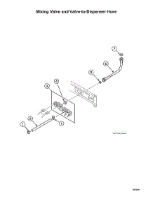 Mixing Valve / Valve-To-Dispenser Hose parts for Speed Queen Laundry Center STGNCASP115TW01 from AppliancePartsPros.com