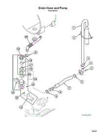 Drain Hose / Pump-Pump Models parts for Speed Queen Laundry Center STGNCASP115TW01 from AppliancePartsPros.com