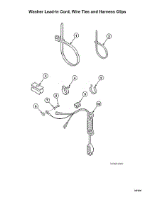Washer Lead-In Cord / Wire Ties / Harness Clips parts for Speed Queen Laundry Center STGNCASP115TW01 from AppliancePartsPros.com