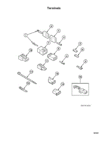 Terminals parts for Speed Queen Laundry Center STGNCASP115TW01 from AppliancePartsPros.com