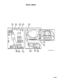 Dryer Labels parts for Speed Queen Laundry Center STGNCASP115TW01 from AppliancePartsPros.com