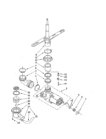 Pump & Spray Arm parts for Kirkland Dishwasher SUD4000HQ1 from AppliancePartsPros.com