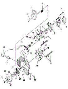 Figure 2 parts for Homelite Gas Chainsaw SUPER 2 from AppliancePartsPros.com