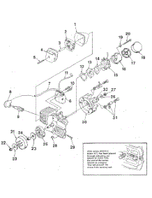 Figure 2 parts for Homelite Gas Chainsaw SUPER 2-UT10653 from AppliancePartsPros.com