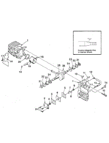 Figure 3 parts for Homelite Gas Chainsaw SUPER 2-UT10653 from AppliancePartsPros.com