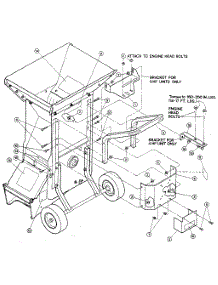 Decals parts for Troy-Bilt Chipper Shredder SUPERTOMAHAWK8HP SER. W836276 & UP from AppliancePartsPros.com