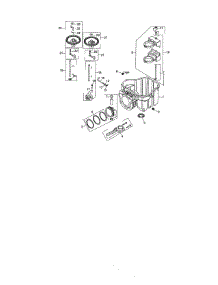 Crankcase Assembly parts for Kohler Lawn & Garden Engine SV590-0019 from AppliancePartsPros.com