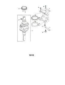 Crankshaft Assembly parts for Kohler Lawn & Garden Engine SV590-0212 from AppliancePartsPros.com