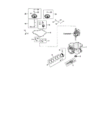Crankcase Assembly parts for Kohler Lawn & Garden Engine SV590-0212 from AppliancePartsPros.com