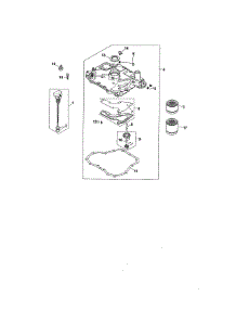 Oil Pan / Lubrication parts for Kohler Lawn & Garden Engine SV590-3222 from AppliancePartsPros.com