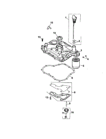Oil Pan / Lubrication parts for Kohler Lawn & Garden Engine SV600-0001 from AppliancePartsPros.com