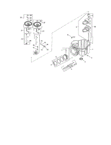Crankcase Assembly parts for Kohler Lawn & Garden Engine SV600-0018 from AppliancePartsPros.com