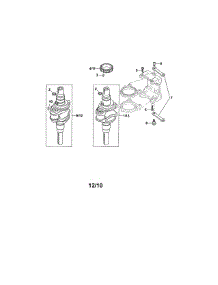 Crankshaft parts for Kohler Lawn & Garden Engine SV600-0225 from AppliancePartsPros.com