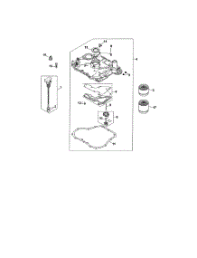 Oil Pan / Lubrication parts for Kohler Lawn & Garden Engine SV600-0225 from AppliancePartsPros.com