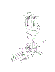 Crankcase parts for Kohler Lawn & Garden Engine SV600-0225 from AppliancePartsPros.com