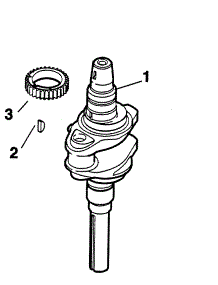 Crankshaft parts for Kohler Lawn & Garden Engine SV600S-0010 from AppliancePartsPros.com