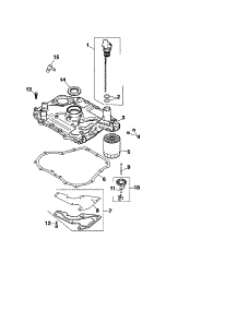 Oil Pan / Lubrication parts for Kohler Lawn & Garden Engine SV600S-0010 from AppliancePartsPros.com