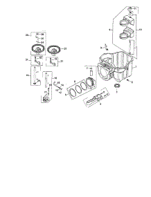 Crankcase parts for Kohler Lawn & Garden Engine SV610-0018 from AppliancePartsPros.com