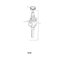 Crankshaft Assembly parts for Kohler Lawn & Garden Engine SV610-0020 from AppliancePartsPros.com