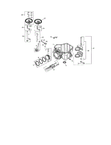 Crankcase Assembly parts for Kohler Lawn & Garden Engine SV610-0020 from AppliancePartsPros.com