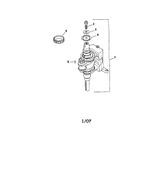 Crankshaft parts for Kohler Lawn & Garden Engine SV610-0021 from AppliancePartsPros.com