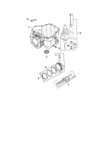 Crankcase parts for Kohler Lawn & Garden Engine SV610-0021 from AppliancePartsPros.com