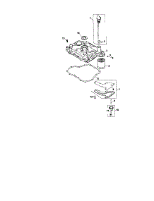 Oil Pan / Lubrication parts for Kohler Lawn & Garden Engine SV610-0021 from AppliancePartsPros.com