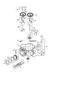 Crankcase parts for Kohler Lawn & Garden Engine SV620-0018 from AppliancePartsPros.com