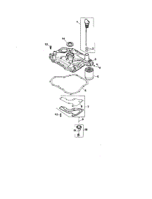 Oil Pan / Lubrication parts for Kohler Lawn & Garden Engine SV620-0018 from AppliancePartsPros.com