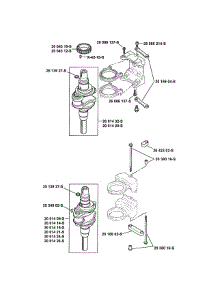 Crankshaft parts for Kohler Lawn & Garden Engine SV620-3210 from AppliancePartsPros.com