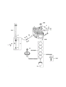 Crankcase parts for Kohler Lawn & Garden Engine SV715-0002 from AppliancePartsPros.com