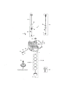 Crankcase parts for Kohler Lawn & Garden Engine SV720-0002 from AppliancePartsPros.com
