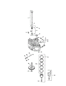 Crankcase parts for Kohler Lawn & Garden Engine SV725-0011 from AppliancePartsPros.com