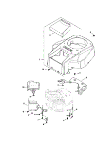 Blower Housing / Baffles parts for Kohler Lawn & Garden Engine SV725-0011 from AppliancePartsPros.com
