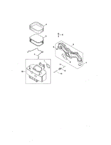 Intake Manifold / Air Cleaner Base parts for Kohler Lawn & Garden Engine SV725-3030 from AppliancePartsPros.com