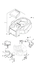 Blower Housing / Baffles parts for Kohler Lawn & Garden Engine SV730-0028 from AppliancePartsPros.com
