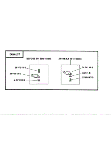 Exhaust parts for Kohler Lawn & Garden Engine SV730-0034 from AppliancePartsPros.com