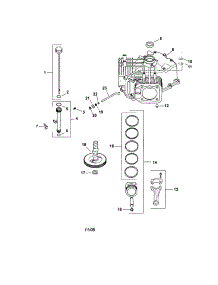 Crankcase parts for Kohler Lawn & Garden Engine SV730-0036 from AppliancePartsPros.com