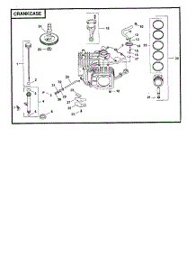Crankcase parts for Kohler Lawn & Garden Engine SV735-0012 from AppliancePartsPros.com