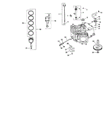 Crankcase parts for Kohler Lawn & Garden Engine SV735-0013 from AppliancePartsPros.com