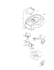 Blower Housing / Baffles parts for Kohler Lawn & Garden Engine SV735-0016 from AppliancePartsPros.com