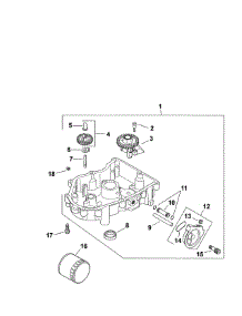 Oil Pan / Lubrication parts for Kohler Lawn & Garden Engine SV735-3016 from AppliancePartsPros.com