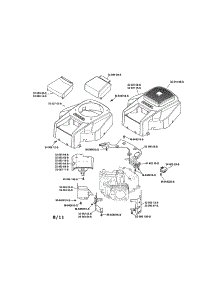 Blower Housing & Baffles parts for Kohler Lawn & Garden Engine SV735-3028 from AppliancePartsPros.com