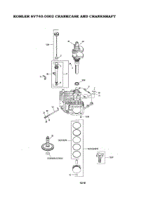 Crankcase And Crankshaft parts for Kohler Lawn & Garden Engine SV740-0002 from AppliancePartsPros.com