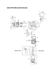 Head / Valve / Breather parts for Kohler Lawn & Garden Engine SV740-0002 from AppliancePartsPros.com