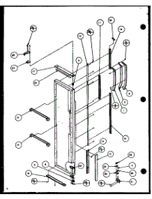 Freezer Door Hinge And Trim Parts (Sw25h / P7836023w) (Swp25h / P7836024w) (Sw22h / P7836026w) (Swp25h / P7836037w) parts for Amana Side-By-Side Refrigerator SW25H-P7836023W from AppliancePartsPros.com