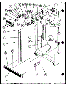Refrigerator (Sw25h / P7836023w) (Swp25h / P7836024w) (Sw22h / P7836026w) (Swp25h / P7836037w) parts for Amana Side-By-Side Refrigerator SW25H-P7836023W from AppliancePartsPros.com