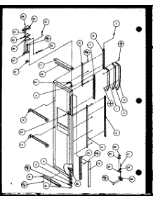 Freezer Door Hinge And Trim Parts parts for Amana Side-By-Side Refrigerator SWDT22H-P7836025W from AppliancePartsPros.com
