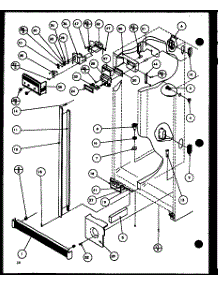 Refrigerator parts for Amana Side-By-Side Refrigerator SWDT22H-P7836025W from AppliancePartsPros.com